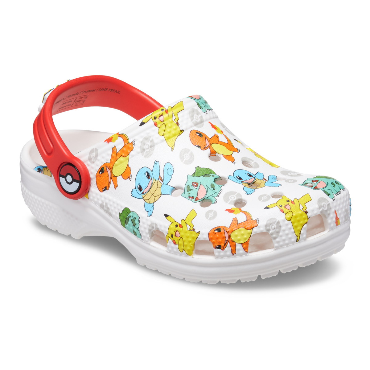 Saboti Crocs Classic Pokemon Clog Kids Alb - White/Multi - imagine 7